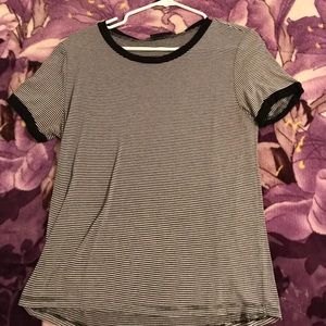 Black and white striped shirt